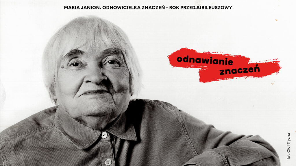 Baner wydarzenia z wizerunkiem starszej kobiety i nazwą cyklu